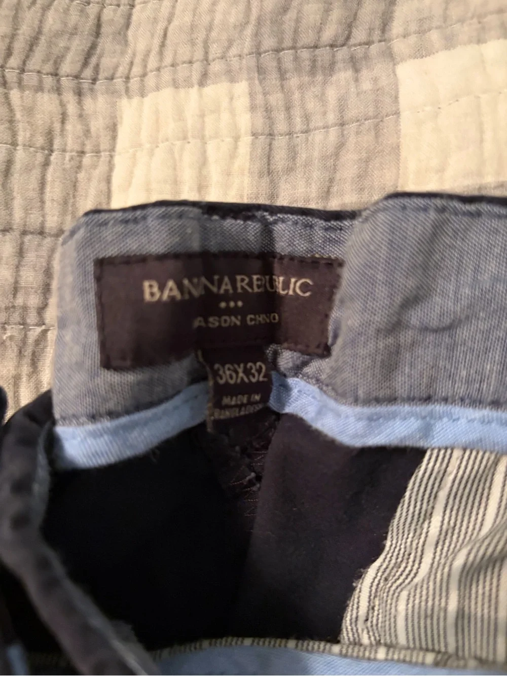 Classic Dark Blue Straight-Leg Pants Banana Republic